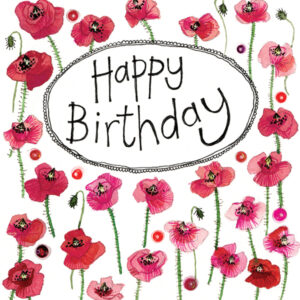 little Birthday Poppies Card