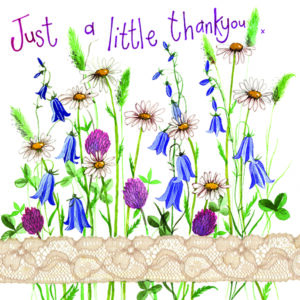 Country Flowers Thank You Card (Little)