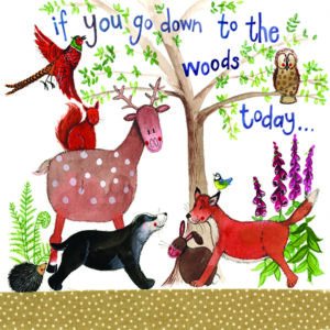 Down to the Woods Blank Card