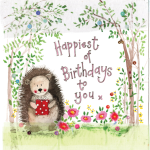 Hedgehog Birthday Card