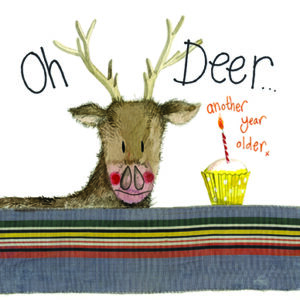 little Oh Deer Birthday Card