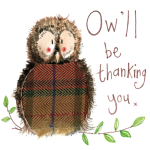 little Owl Thank You Card