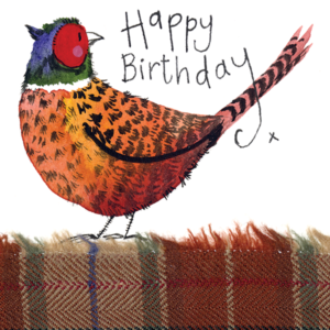 little Pheasant Happy Birthday Card