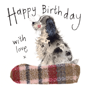 little Spaniel Dog Happy Birthday Card