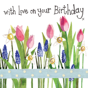 small Spring Flowers Birthday Card