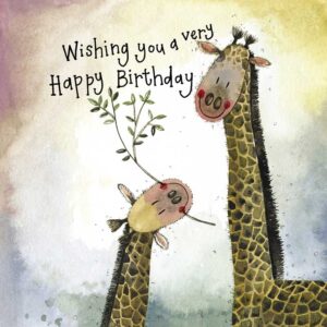 Little Starlight Giraffes Birthday Card