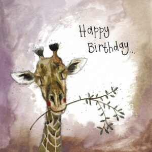 Sunshine Giraffe Birthday Card